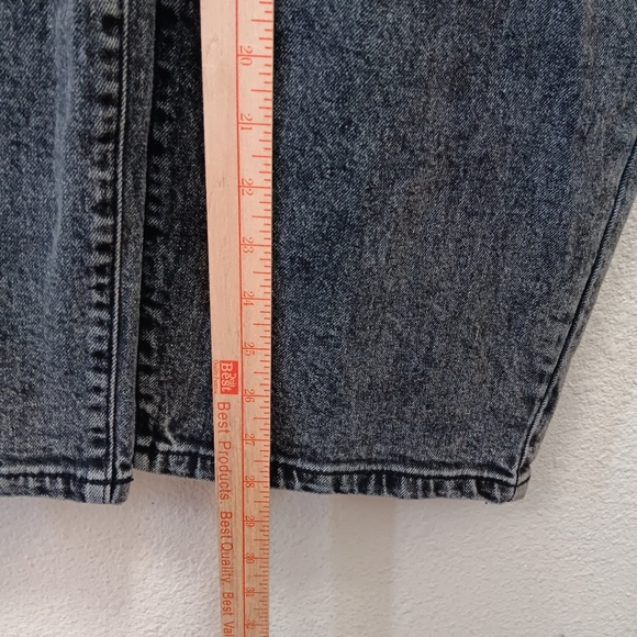Ava & Viv High Rise Jeans Size 22 90's Straight Leg Stone Wash Black - Picture 8 of 13